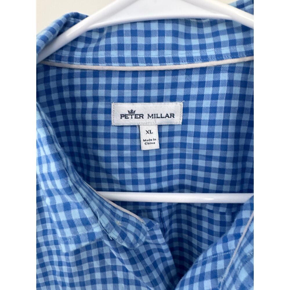 Peter Millar Performance Button Down Checkered Sh… - image 4